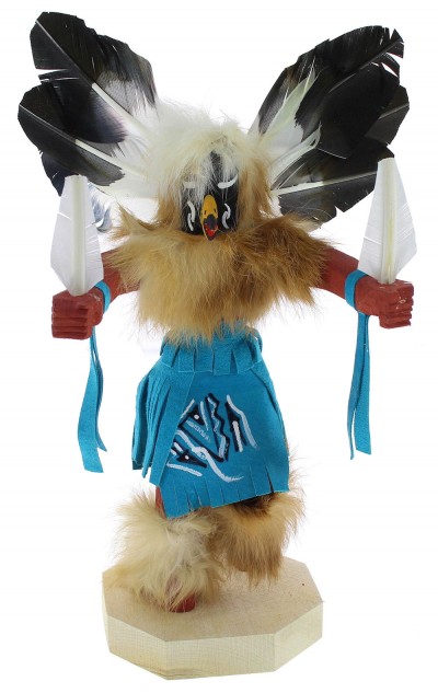 Native American Navajo Crow Kachina Doll KX74612