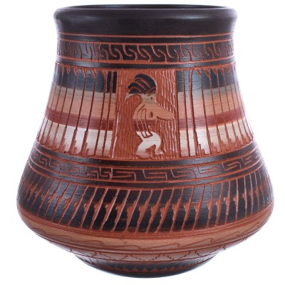 Kokopelli Hand Crafted Pottery By Navajo Artist Bernice Watchman Lee BX119877
