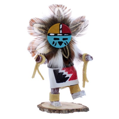  Native American Navajo Sunface Miniature Kachina Doll JX121818