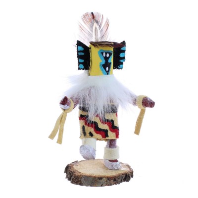 Native American Navajo Mother Crow Miniature Kachina Doll JX121840