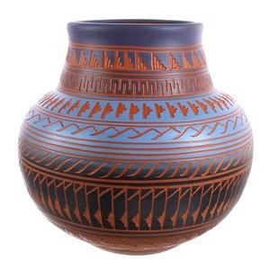 Native American Navajo Hand Crafted Pottery JX123554