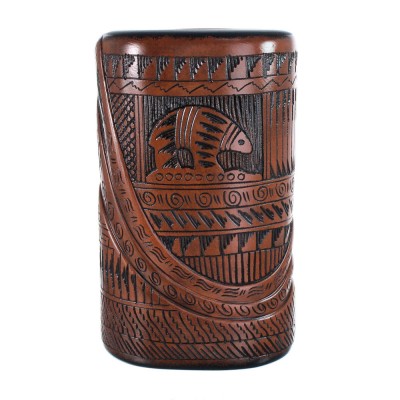Hand Crafted Bear Navajo Vase JX125882