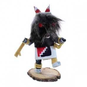 Native American Navajo Wolf Miniature Kachina Doll JX121816
