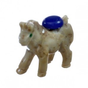 Brown Agate Hand Crafted Fetish Horse Navajo Lapis Figurine AX127987